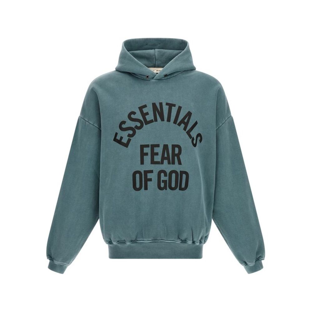 FEAR OF GOD ESSENTIAL Blue Cotton Men's Sweatshirt